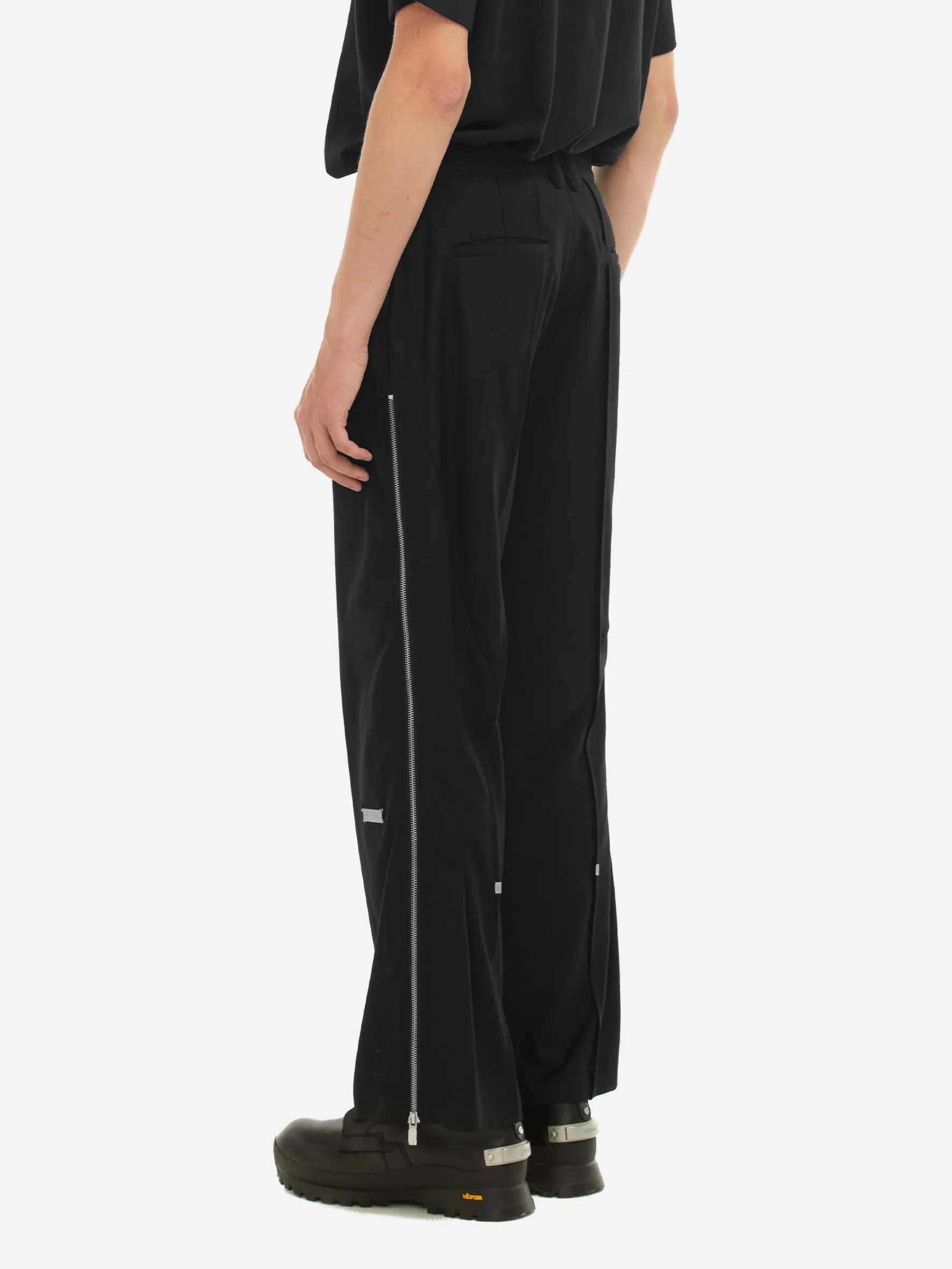 006 - "Hidden Luster" Zipper Tailored Trousers