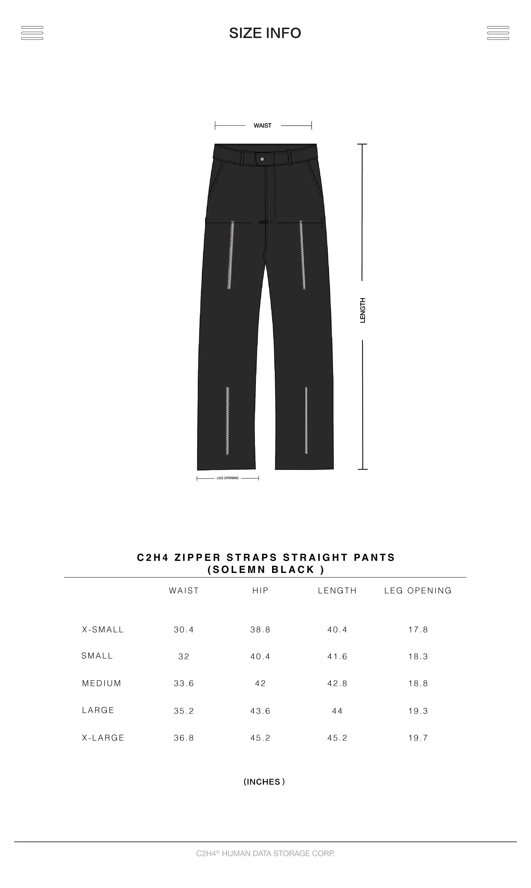 006 - Zipper Straps Straight Pants