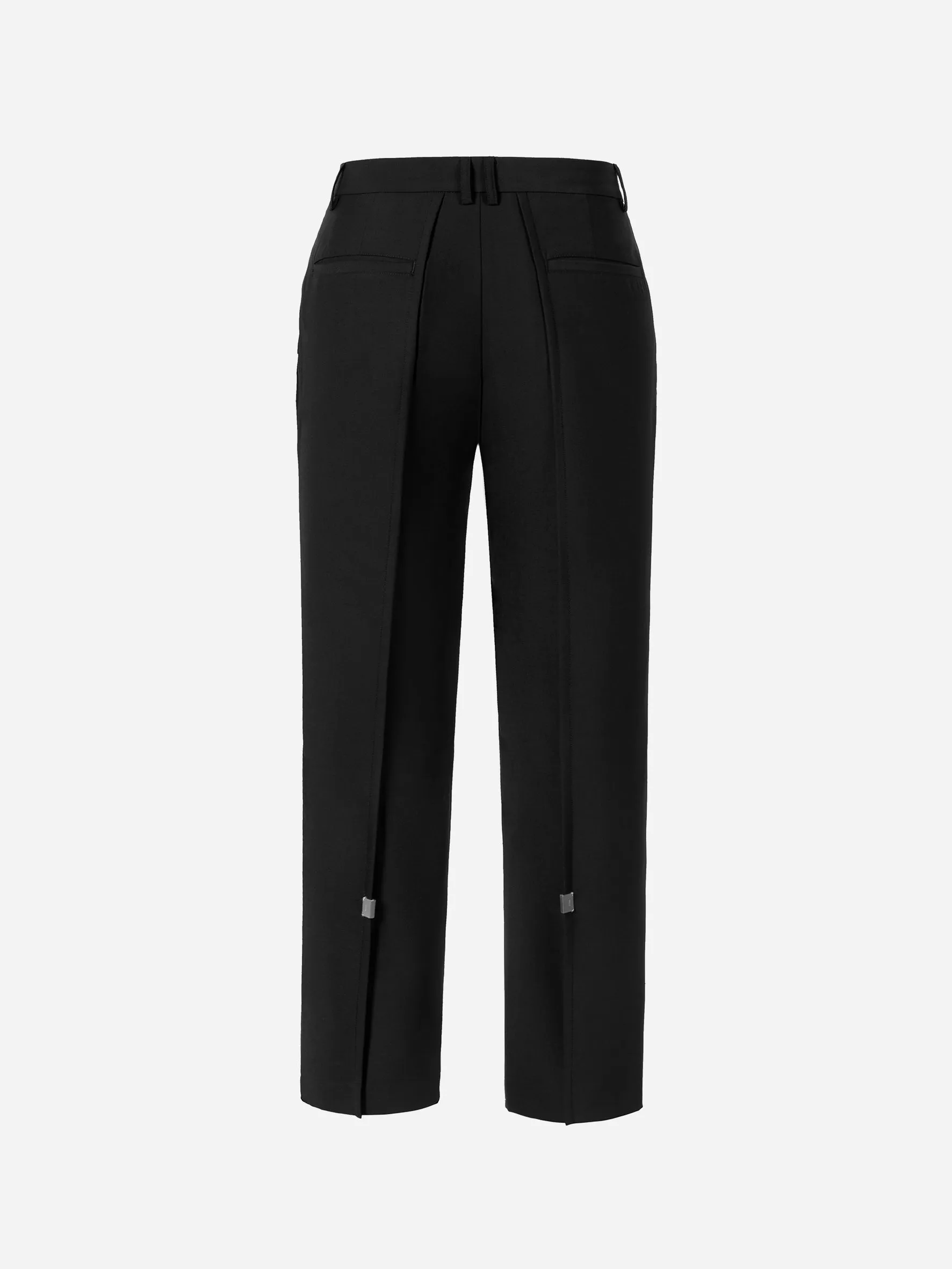 006 - Zipper Straps Straight Pants