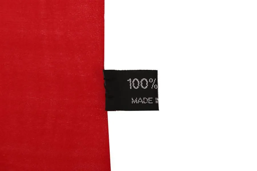 100% Wool Scarf Solid Plain Color Red WO2106