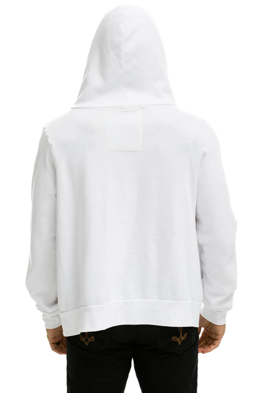 5 STRIPE HOODIE - WHITE