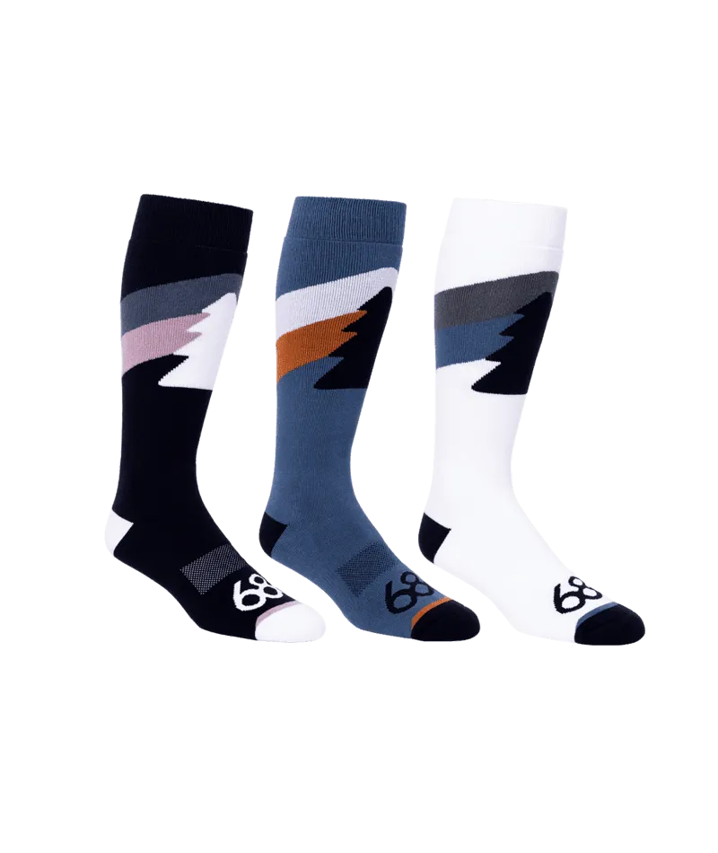 686 Tree Life Snow Socks 3-Pack Assorted