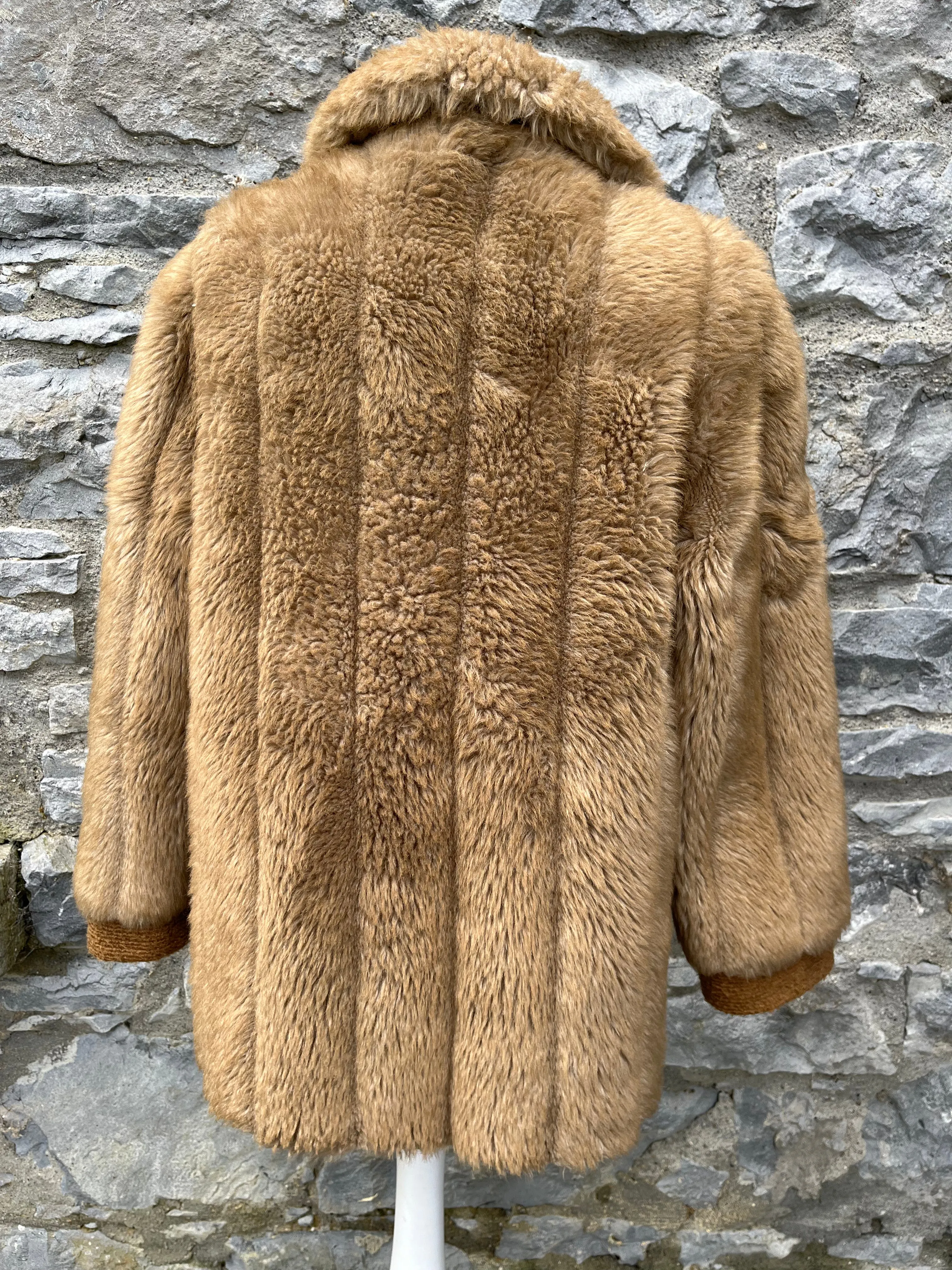 80s faux fur coat uk 10