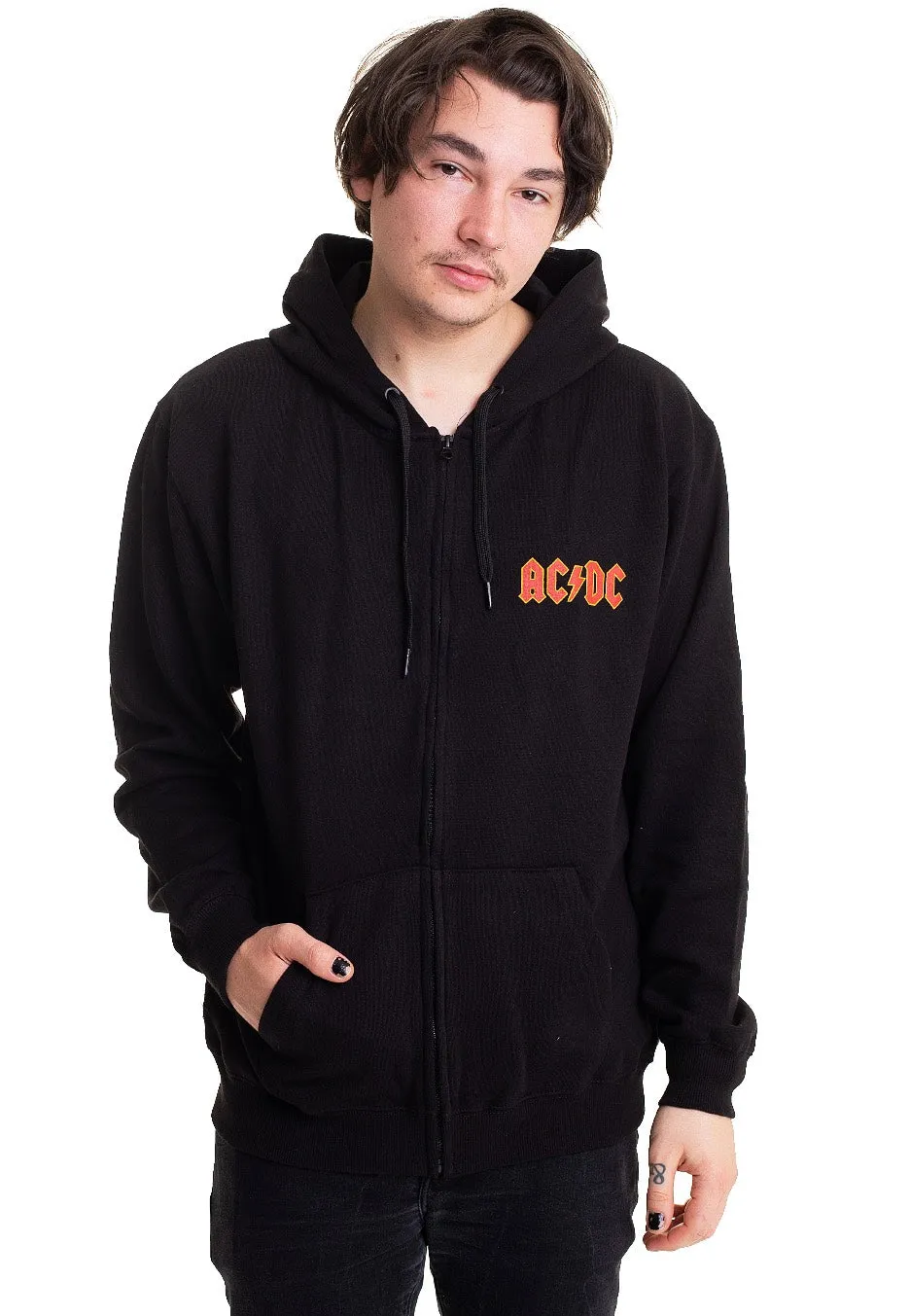 AC/DC - Logo Back Print - Zipper