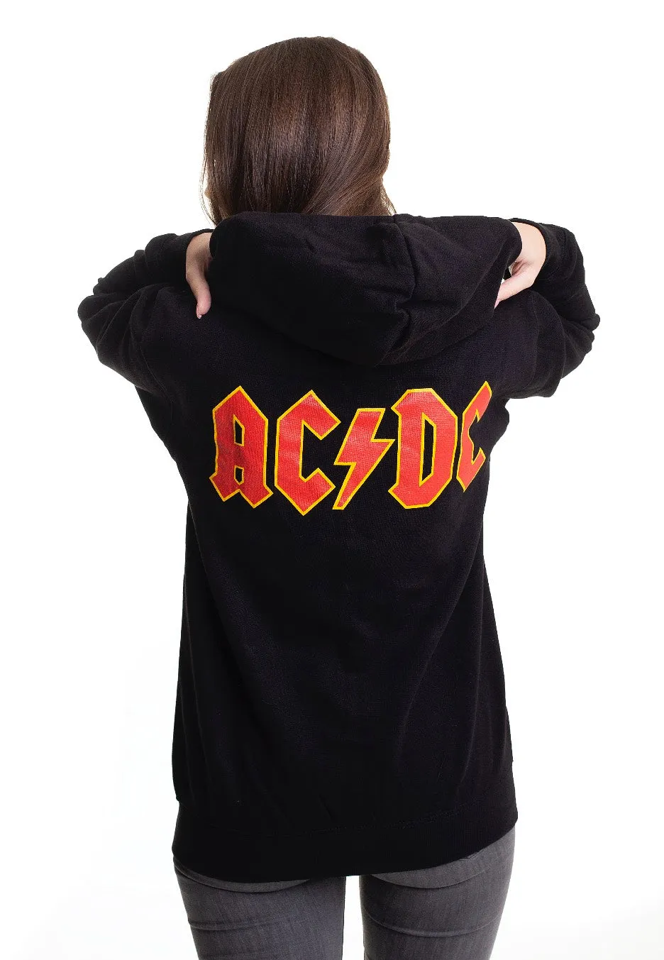 AC/DC - Logo Back Print - Zipper