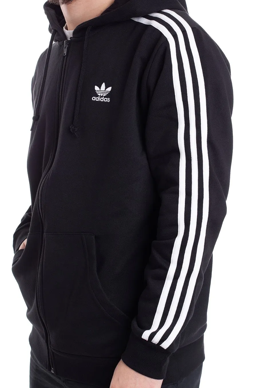 Adidas - 3-Stripes Black - Zipper