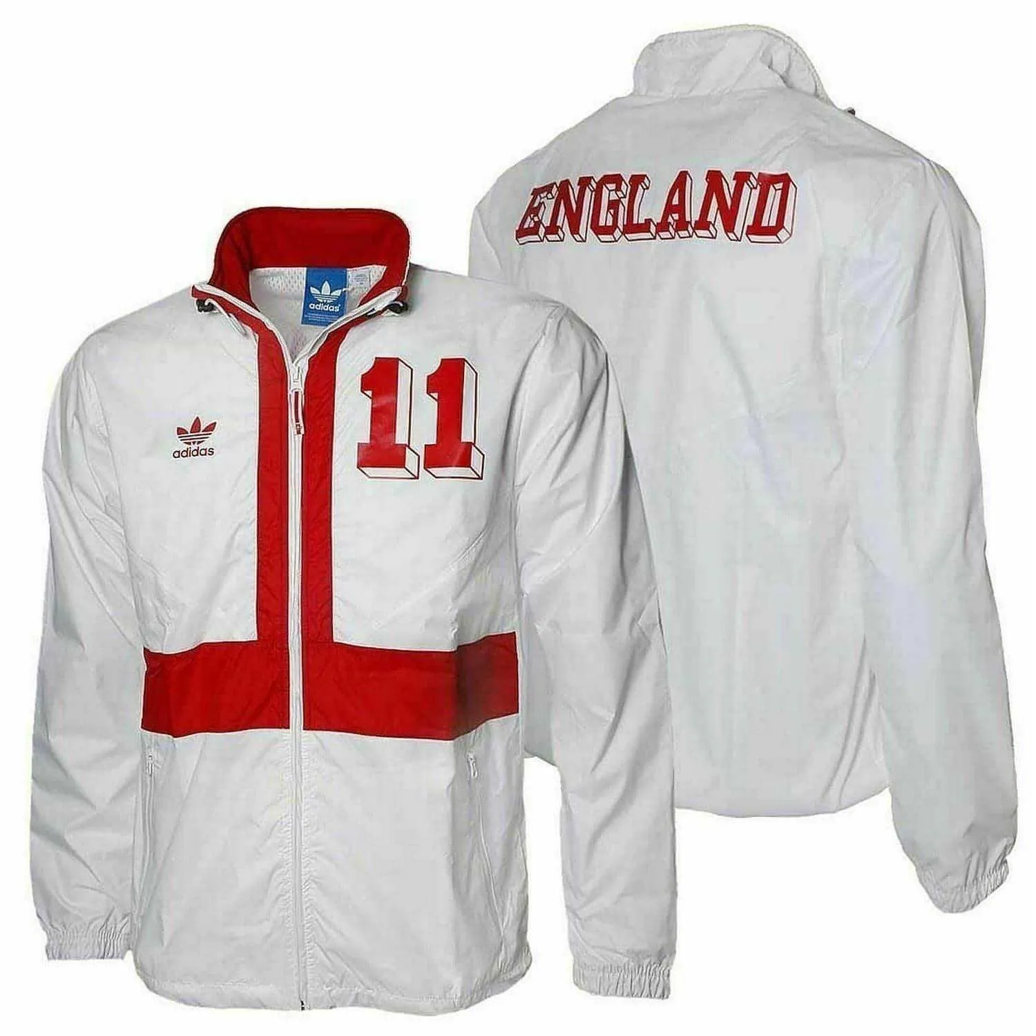 adidas England Colorado Mens Windbreaker Jacket - White