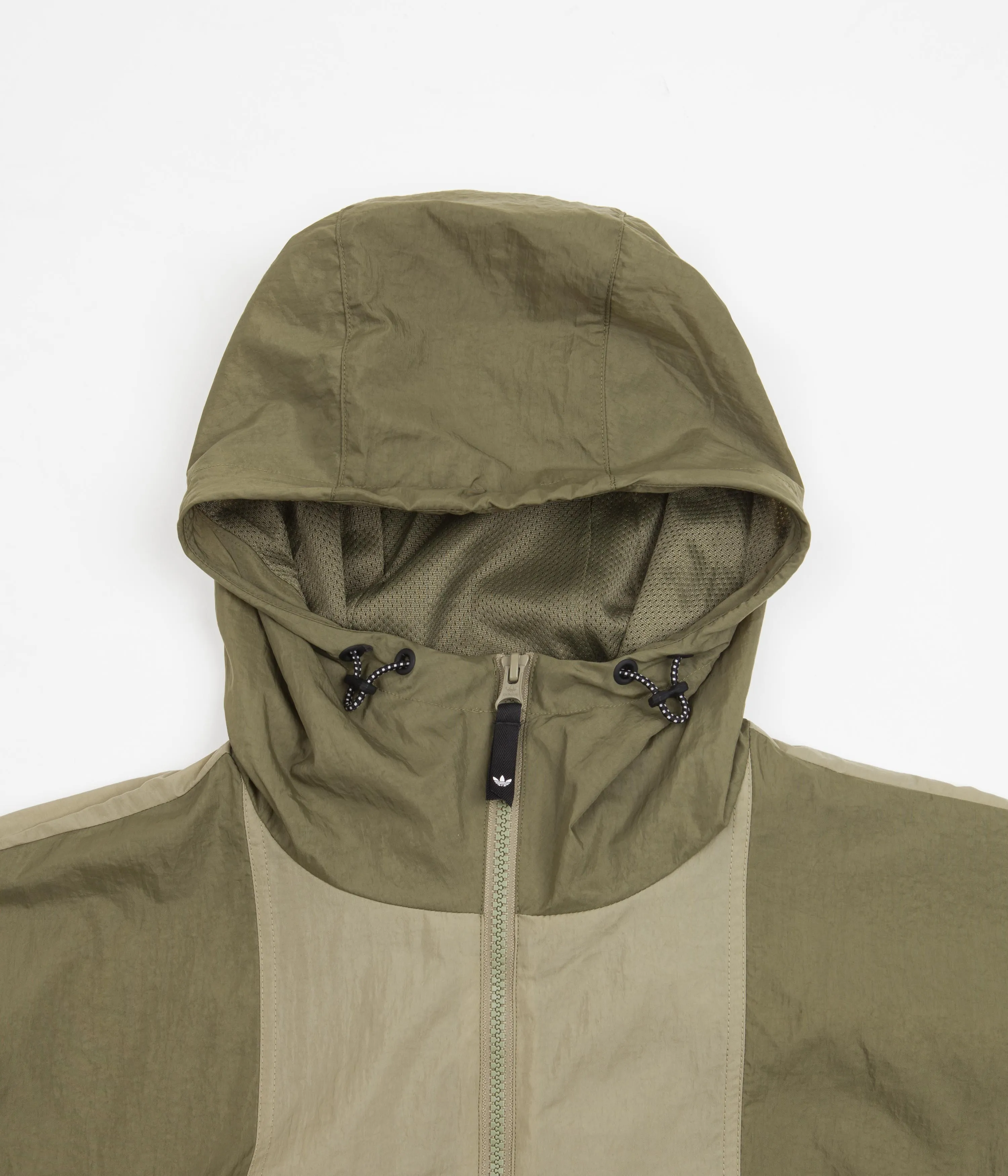 Adidas Skateboarding Anorak Windbreaker - Focus Olive / Orbit Green