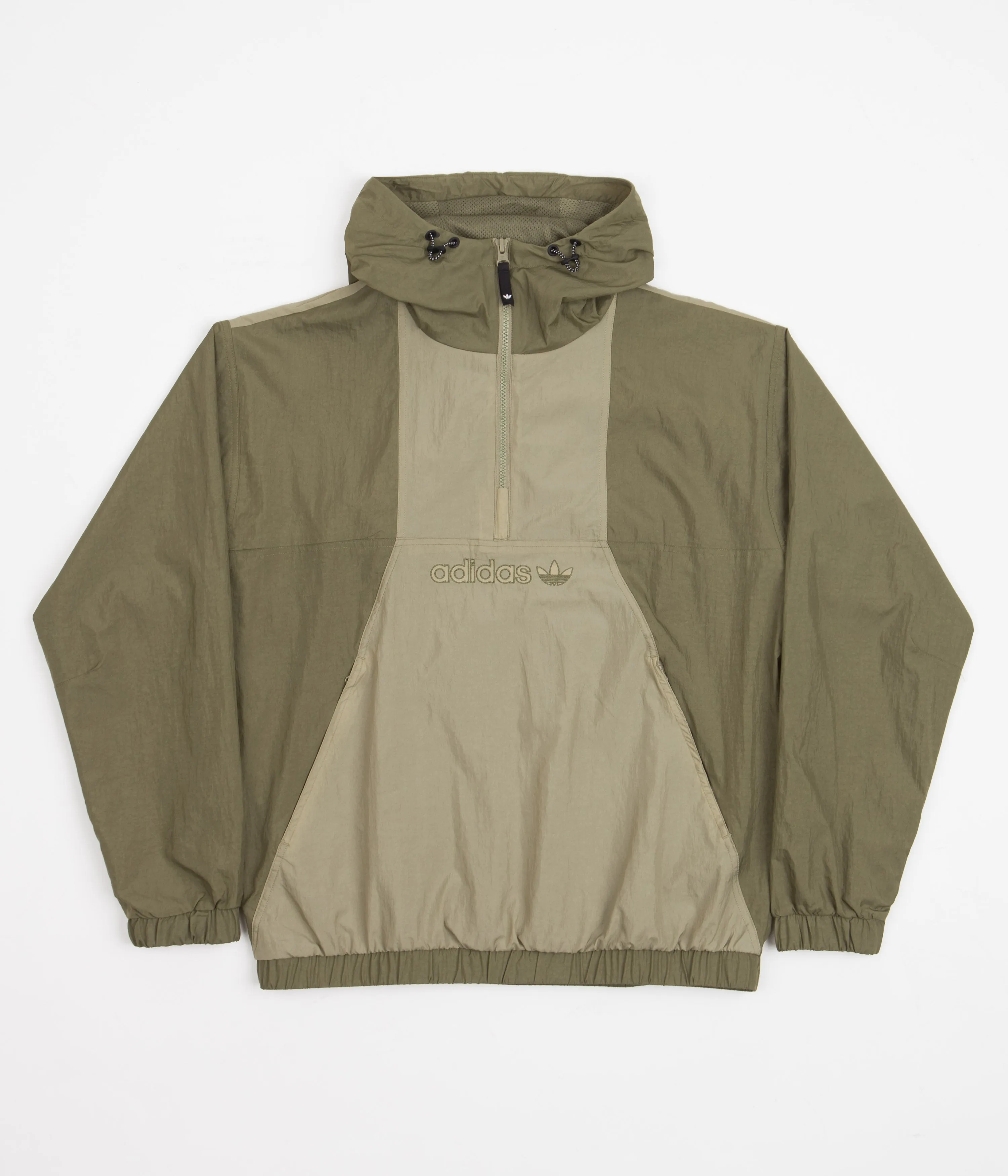 Adidas Skateboarding Anorak Windbreaker - Focus Olive / Orbit Green