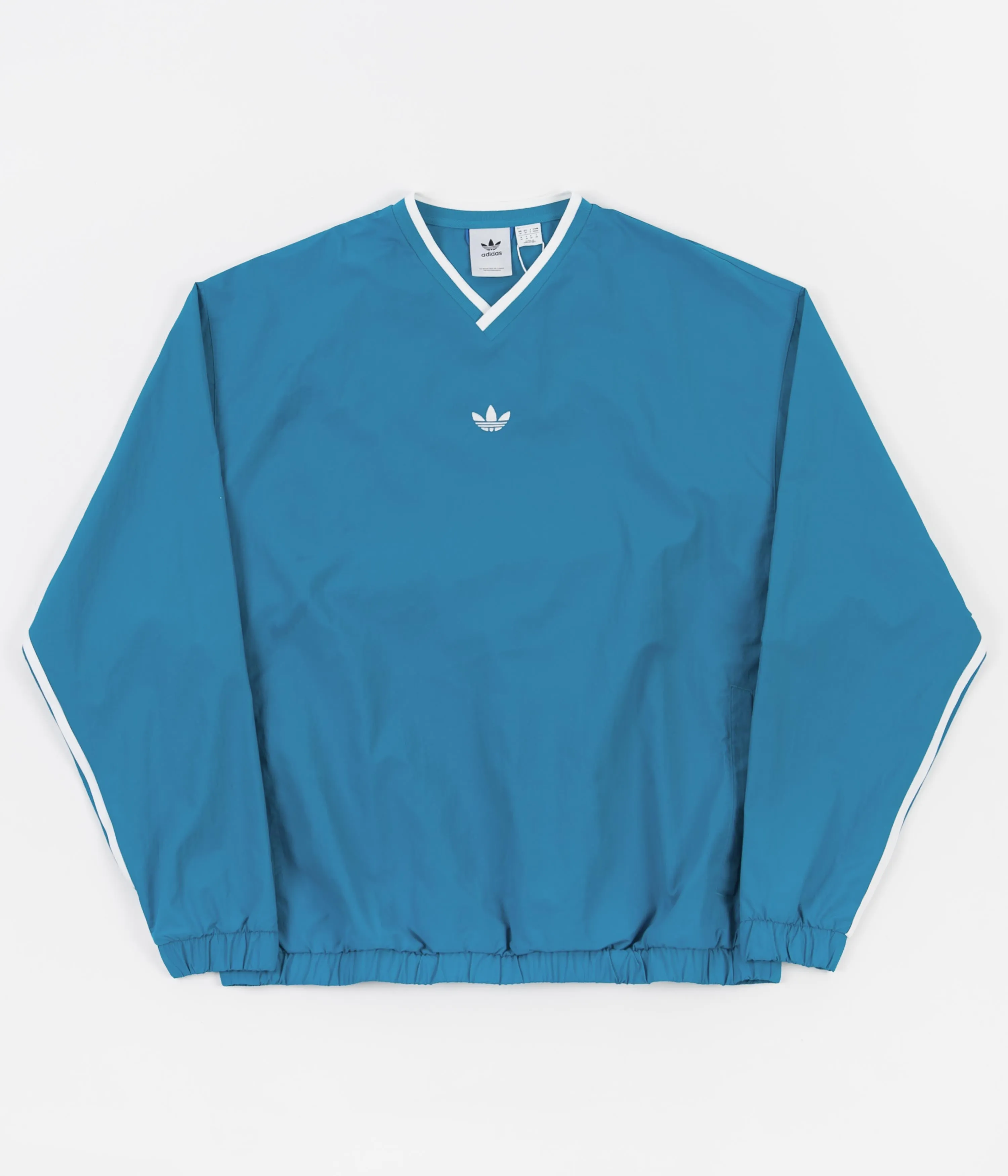 Adidas Windbreaker Sweatshirt - Sonic Aqua / White