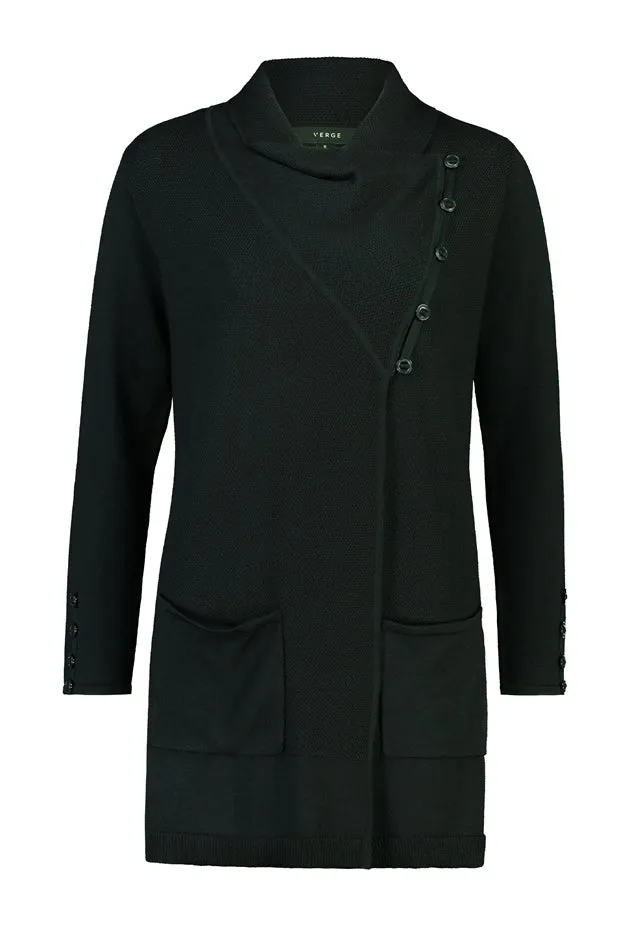 Agent Cardi Coat- Black