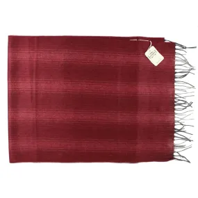 Agnona Scarf Burgundy Design - Luxury Wool Silk Shawl SALE