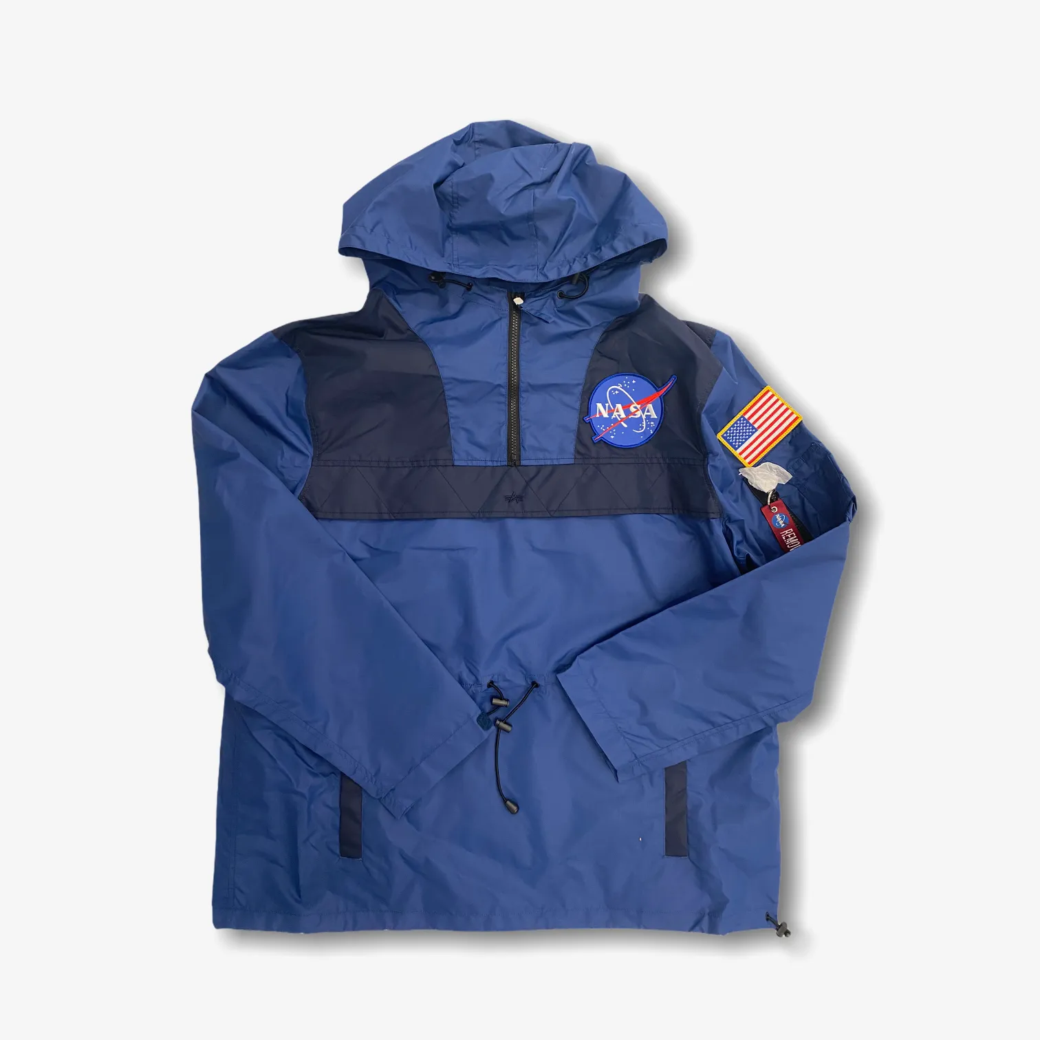 Alpha Industries Color Blocked NASA Windbreaker anorak blue