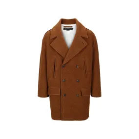 Andersson Bell Unisex Leon Pea Coat 'Brown'