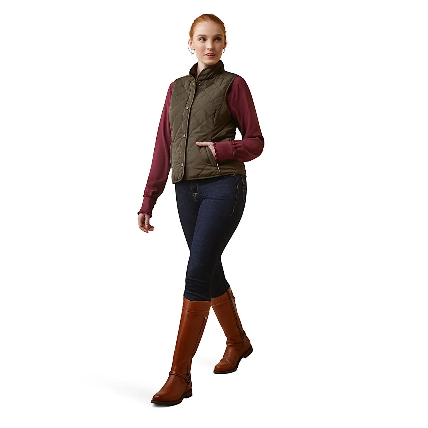 Ariat Womens Woodside Vest Earth