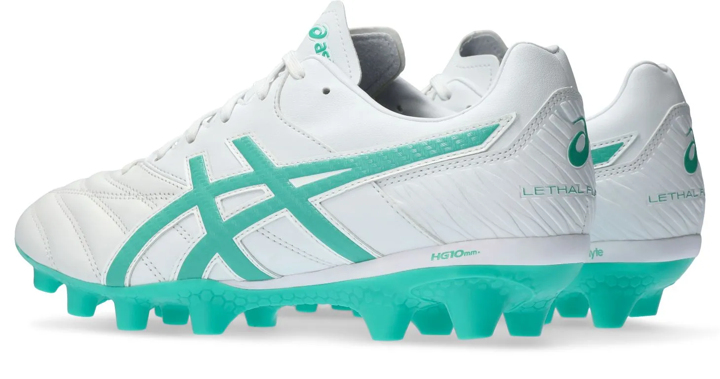 Asics Lethal Flash IT Boots – White / Aurora Green