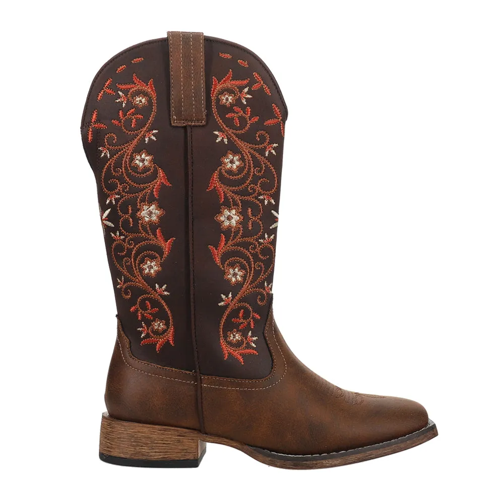 Bailey Vines Square Toe Cowboy Boots