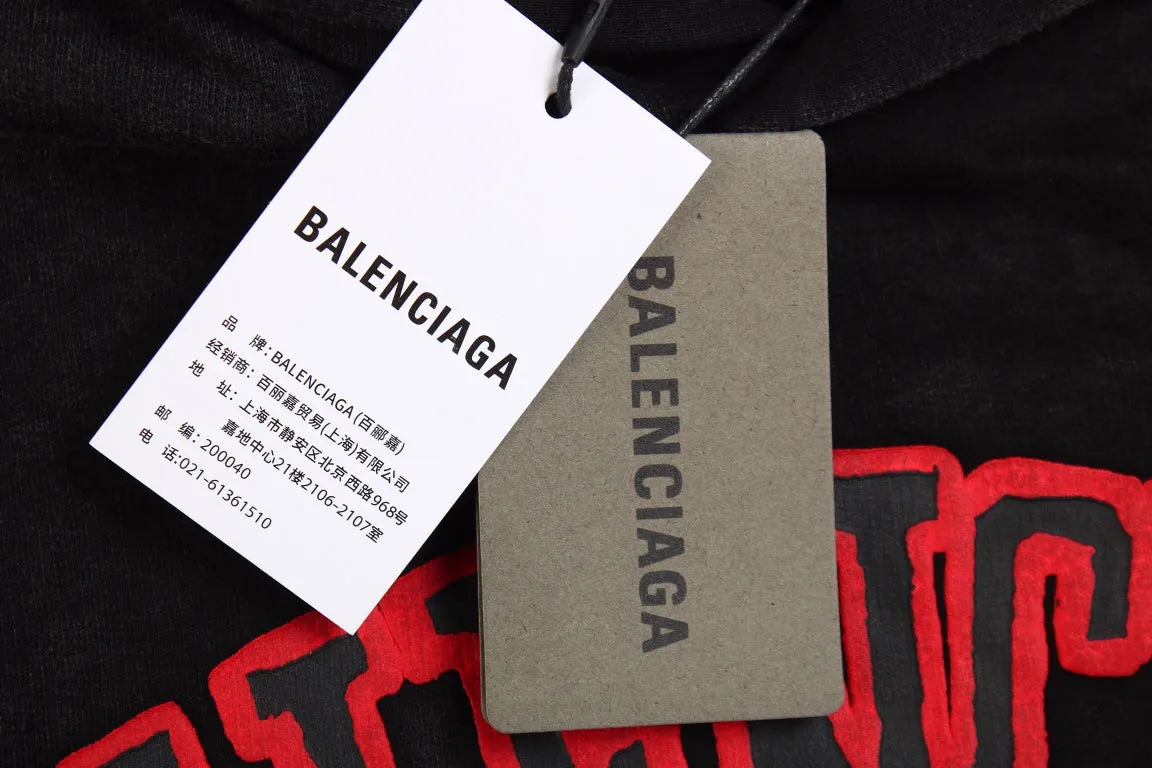 Balenciaga Black Crest Hoodie