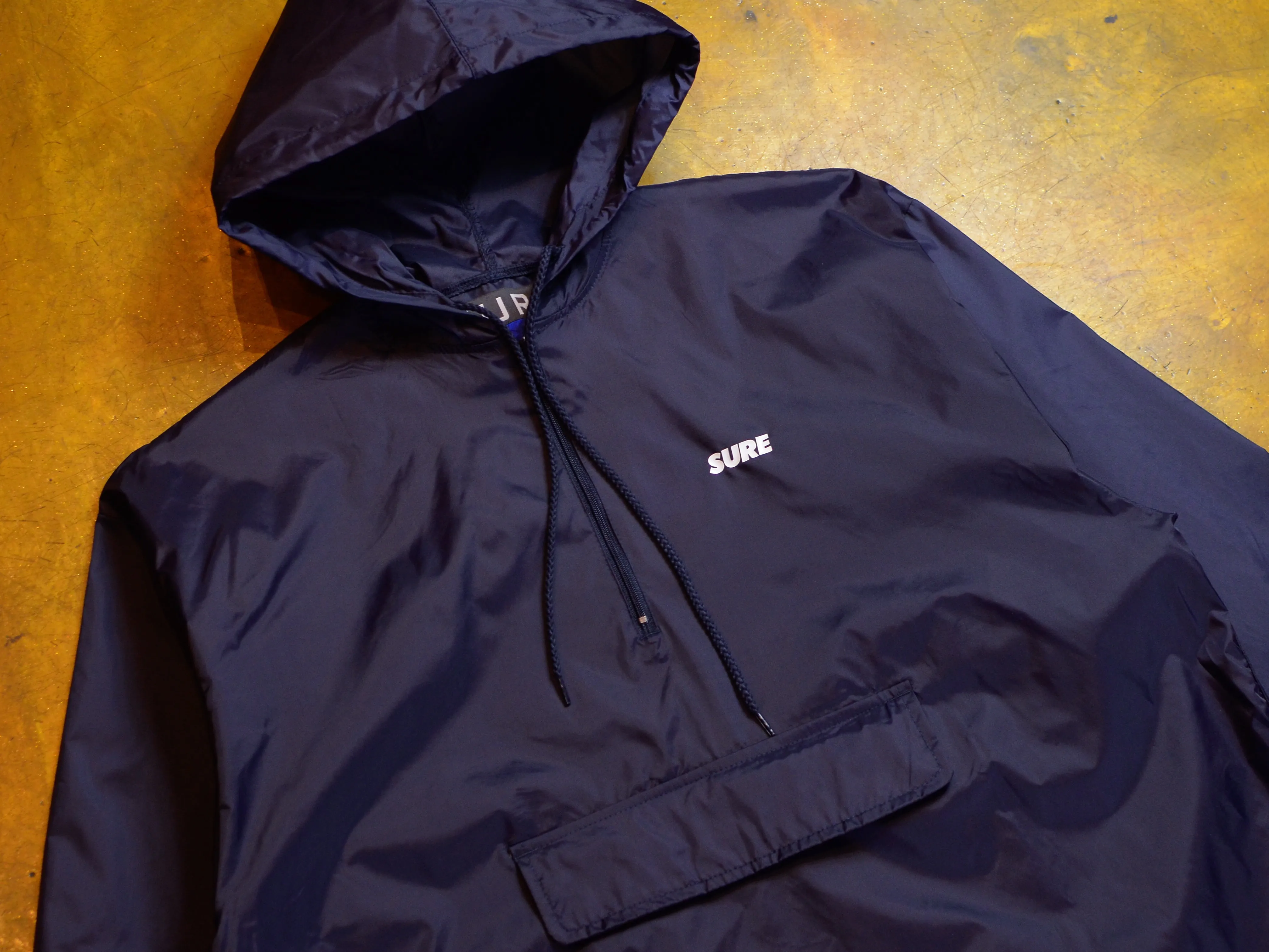 Banner Zip Windbreaker Jacket - Navy