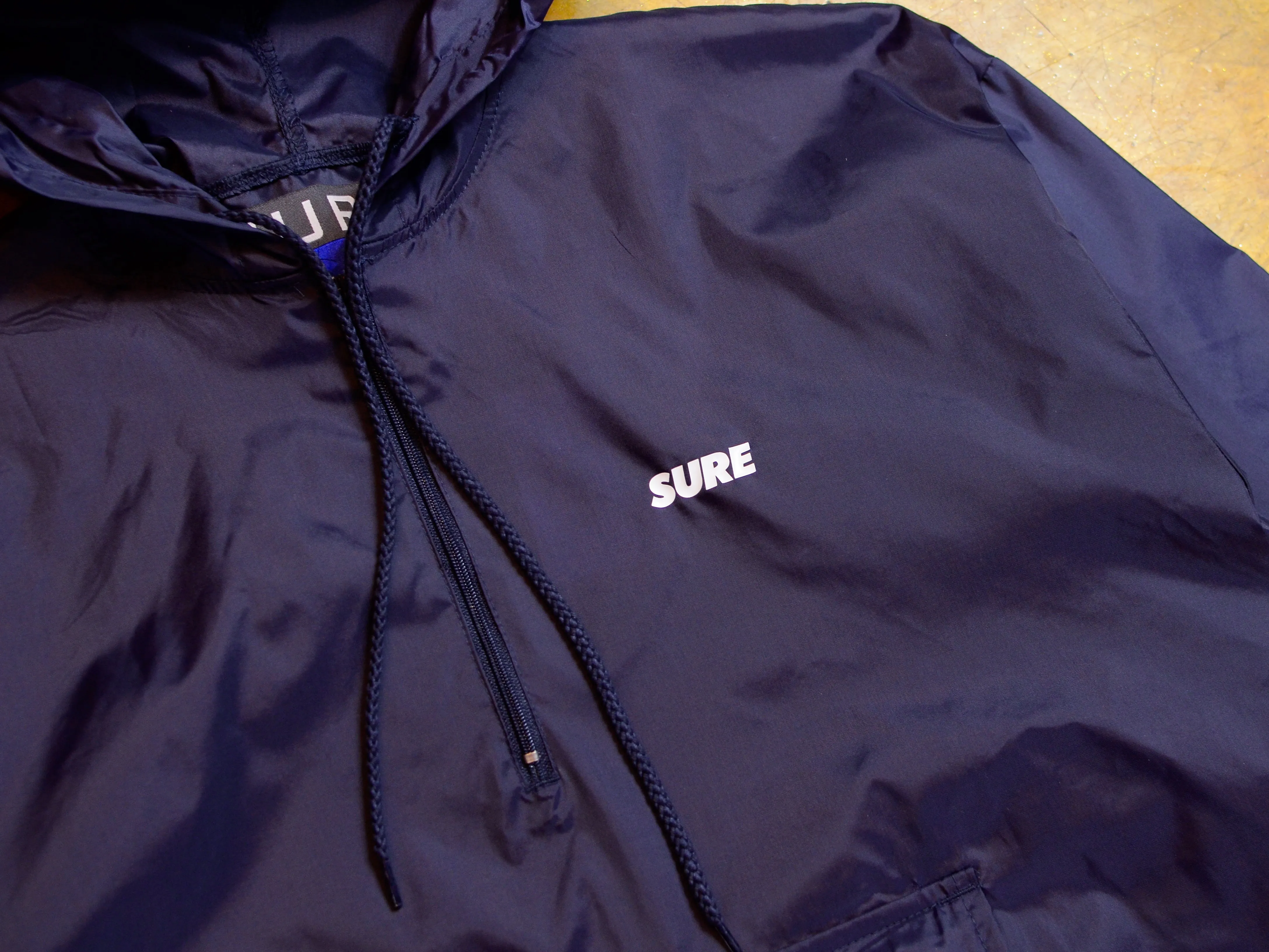 Banner Zip Windbreaker Jacket - Navy