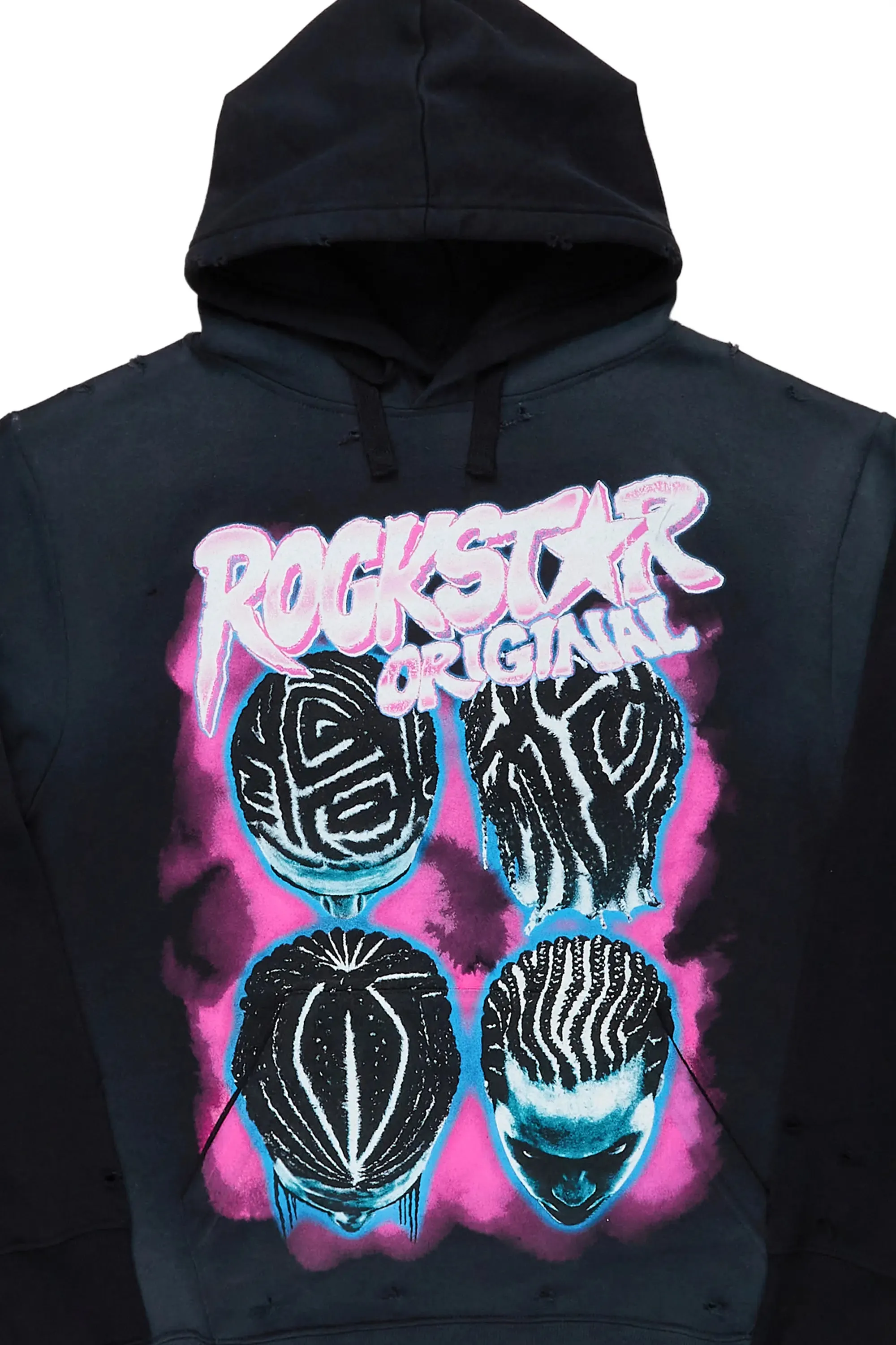 Barber Black Graphic Hoodie