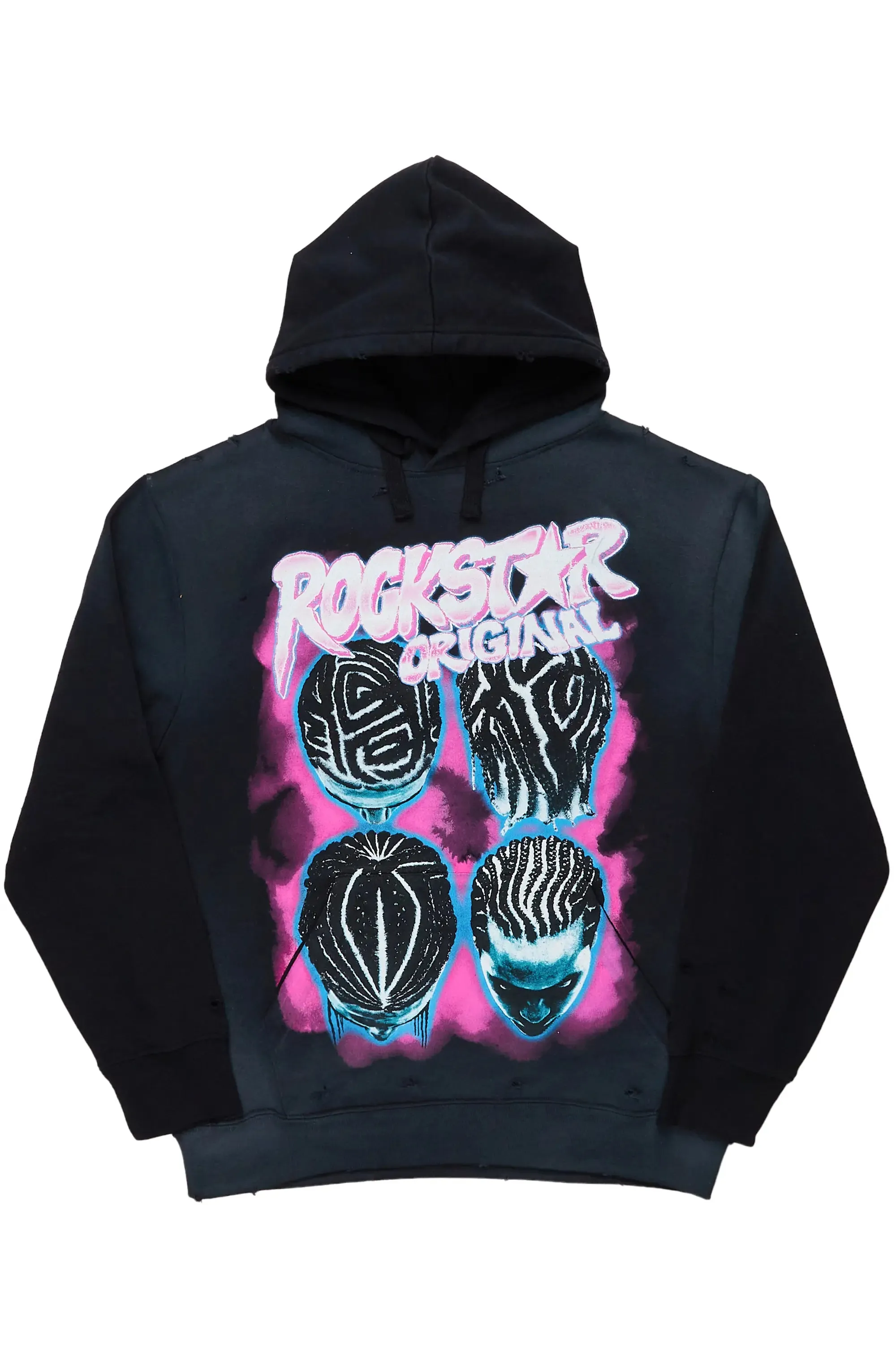 Barber Black Graphic Hoodie