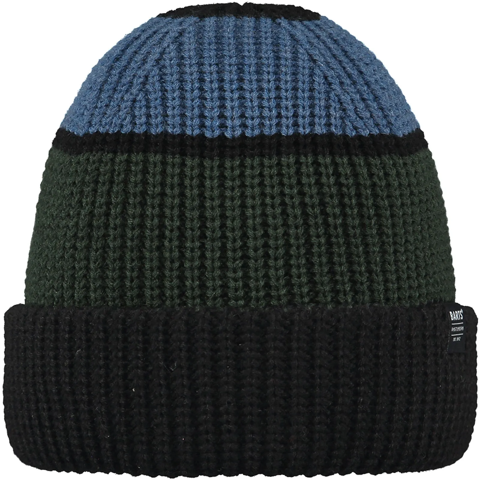 Barts Mens Breggy Stretchy Knitted Stripe Beanie Hat