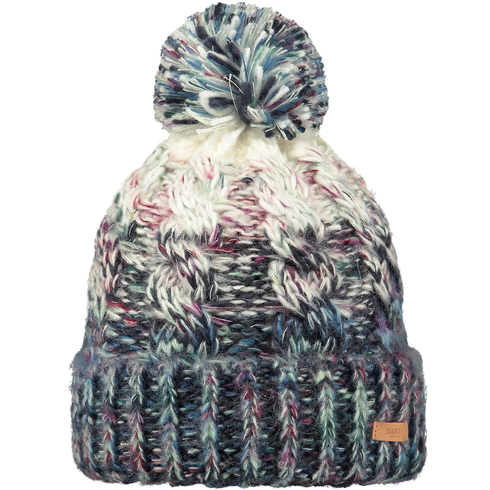 Barts Womens Iska Chunky Cable Knitted Bobble Hat