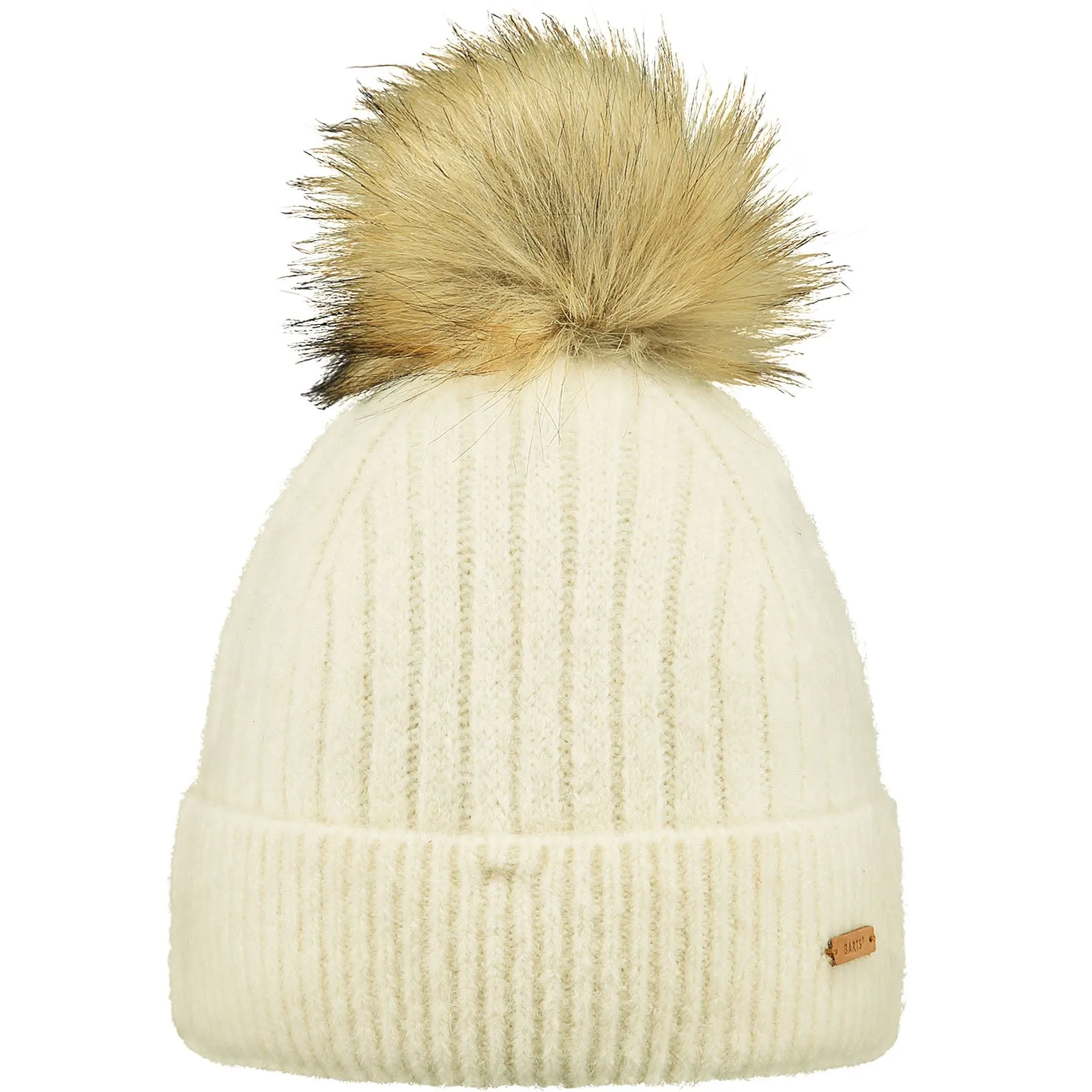 Barts Womens Joselyn Knitted Faux Fur Pom Pom Bobble Hat