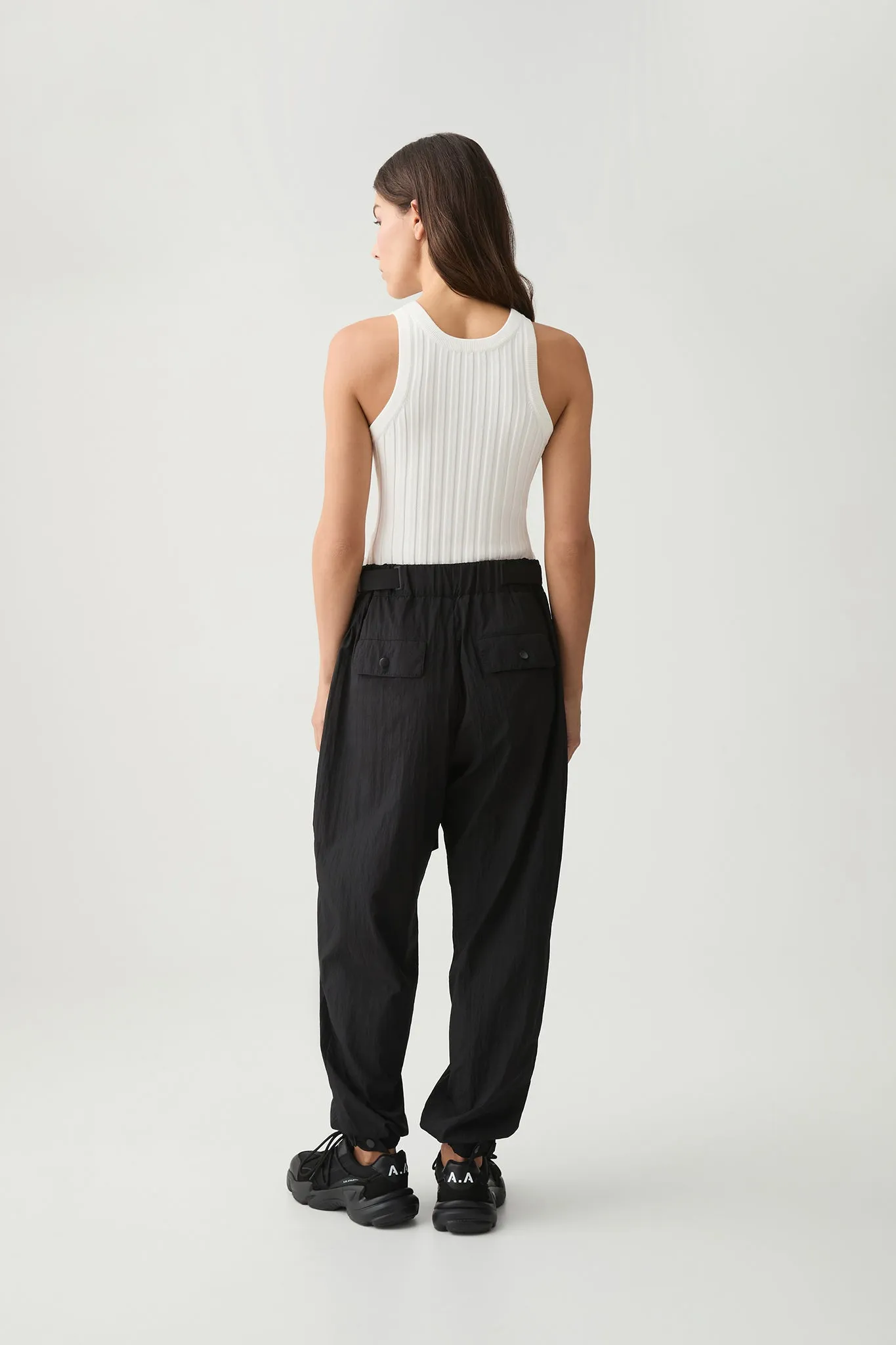 Belted Windbreaker Pant 502