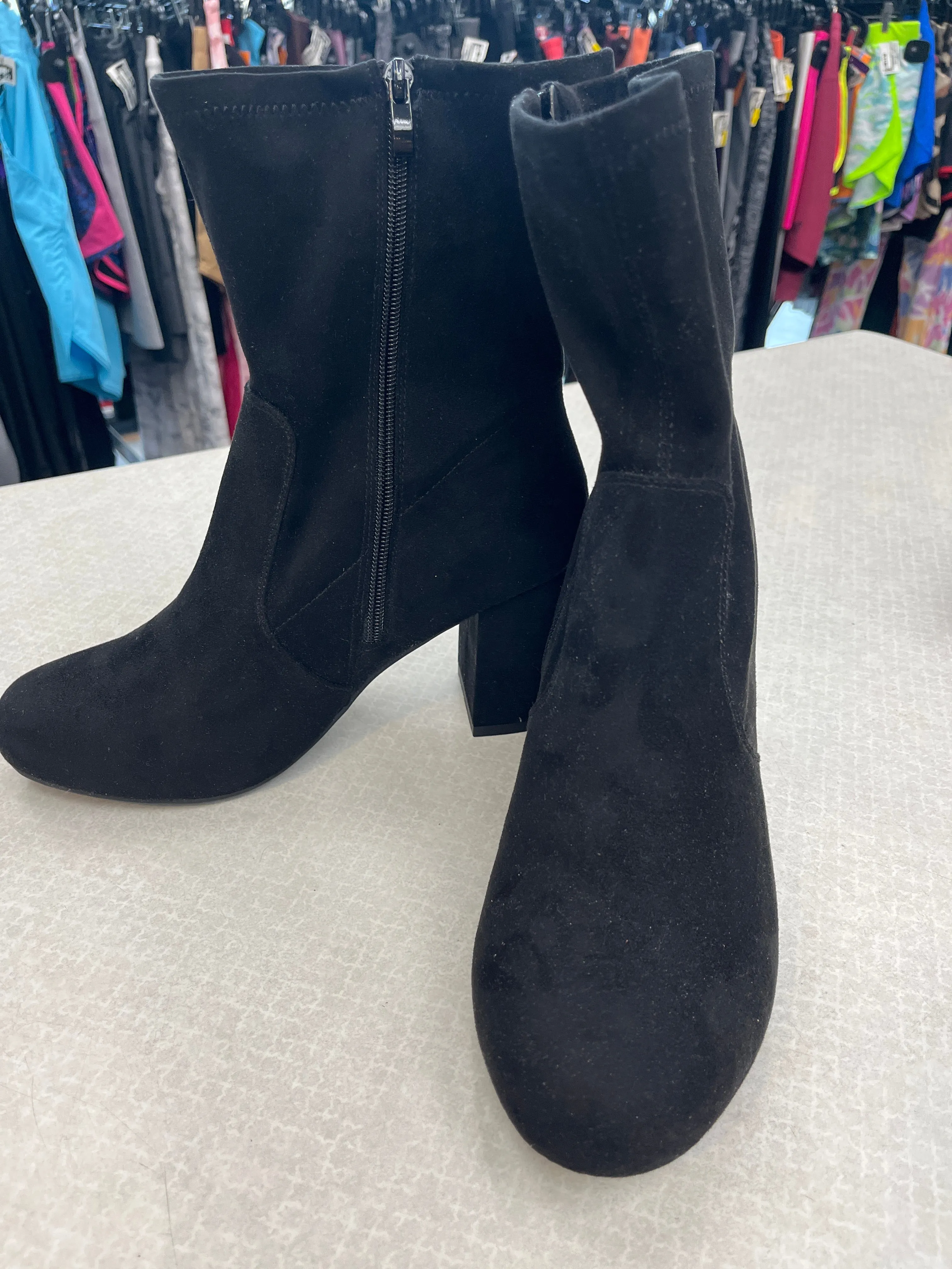 Black Boots Ankle Heels Torrid, Size 11