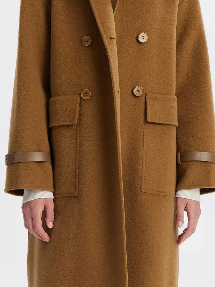 Brown Double Face Wool Coat