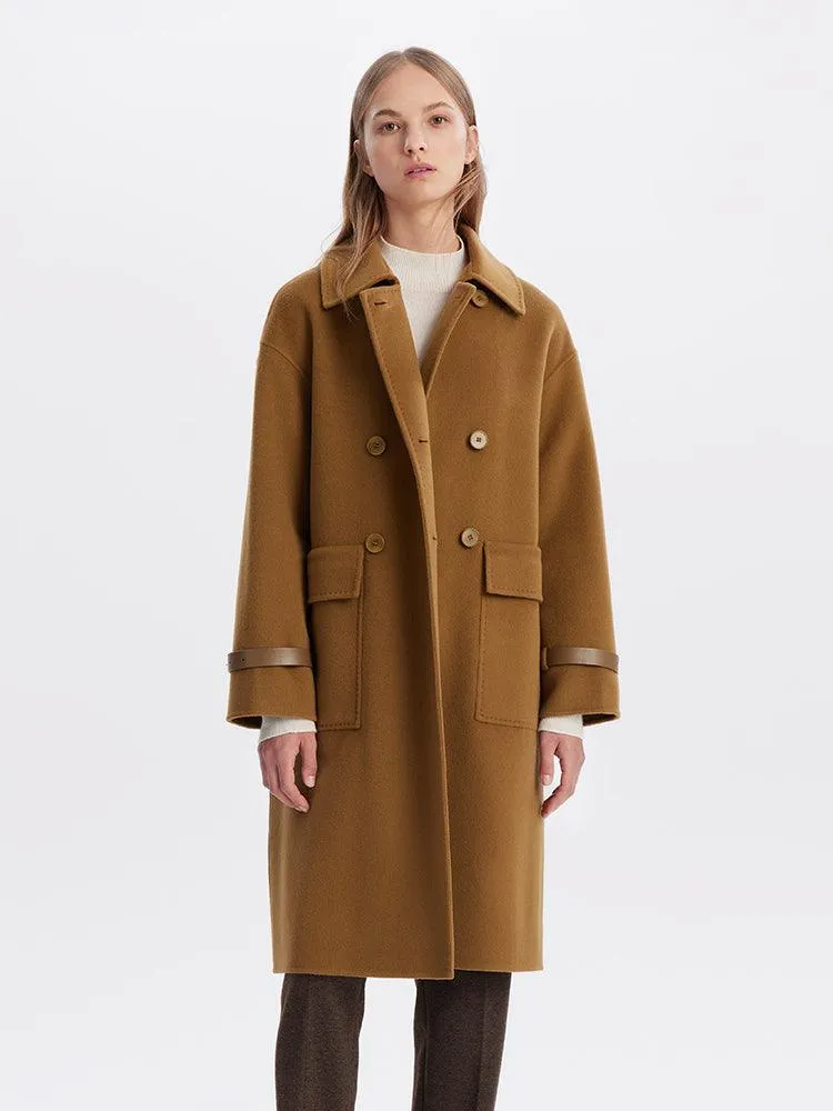 Brown Double Face Wool Coat