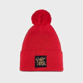 Buff Knitted Kids Beanie Hat - Deik Orange Red