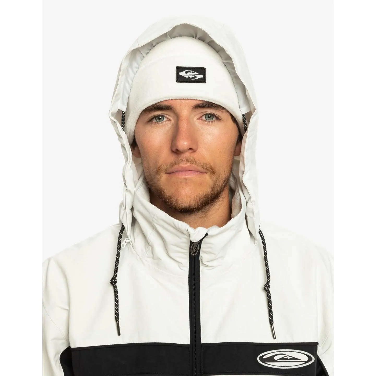 Campera Quiksilver Snow Live Wire Blanco Negro