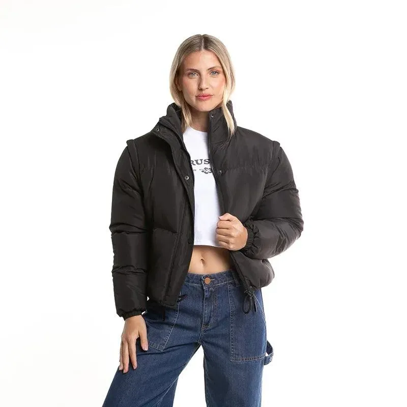 Campera Rusty Atoll Shorter Coat Mujer Negro