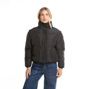 Campera Rusty Atoll Shorter Coat Mujer Negro