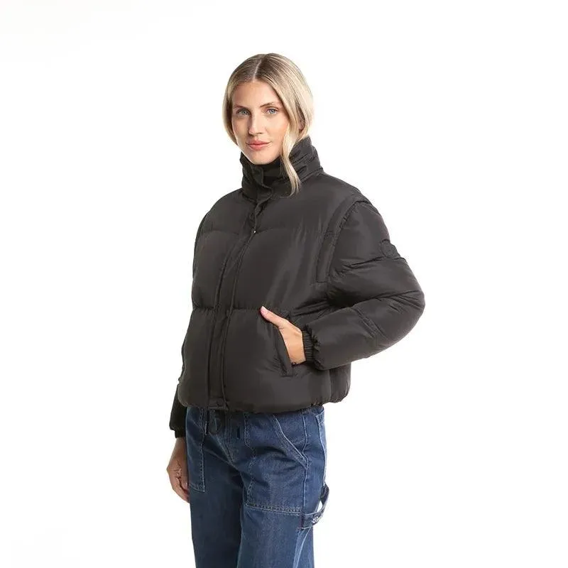 Campera Rusty Atoll Shorter Coat Mujer Negro