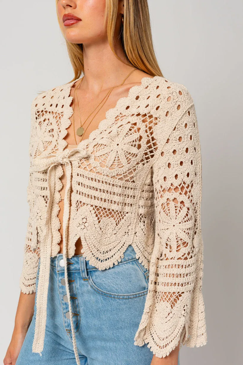 Camryn Crochet Cardigan