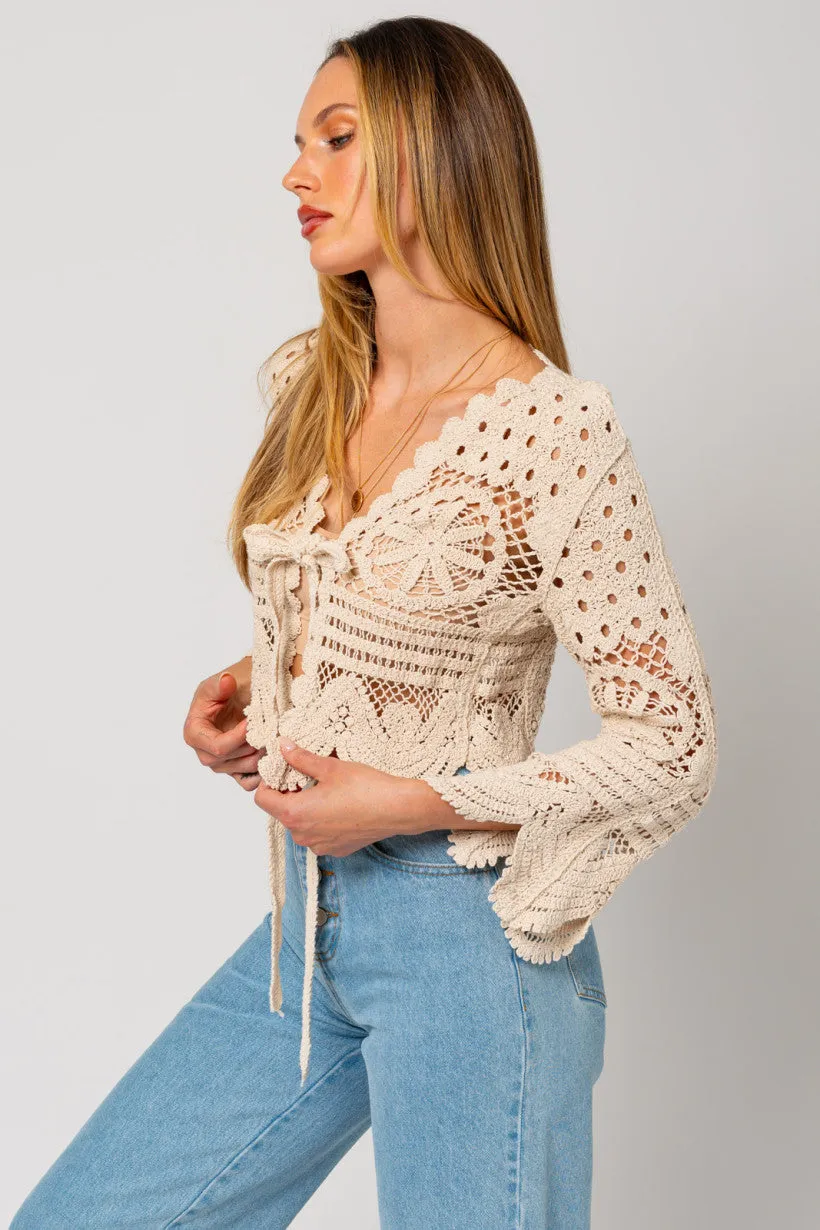 Camryn Crochet Cardigan