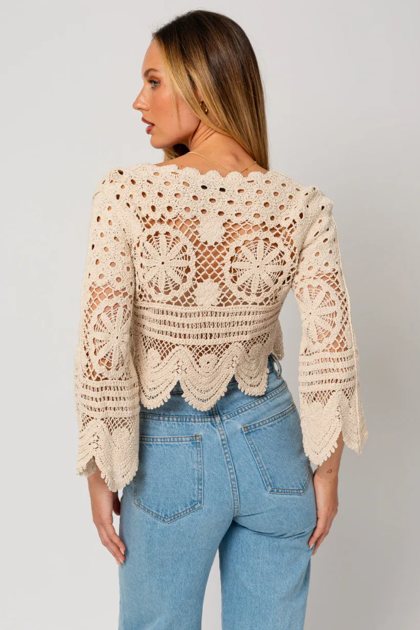 Camryn Crochet Cardigan