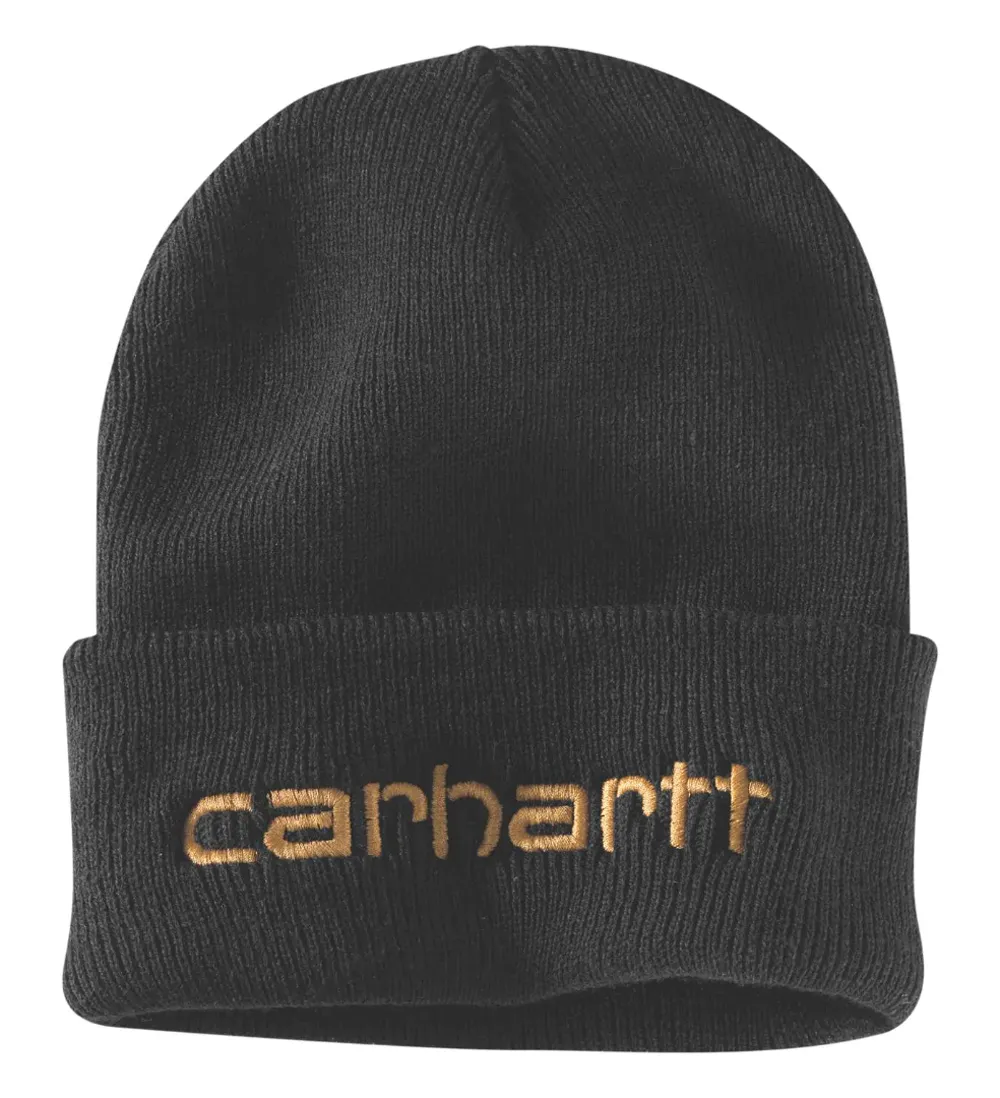 Carhartt 104068 Knitted Insulated Logo Graphic Cuffed Beanie Hat