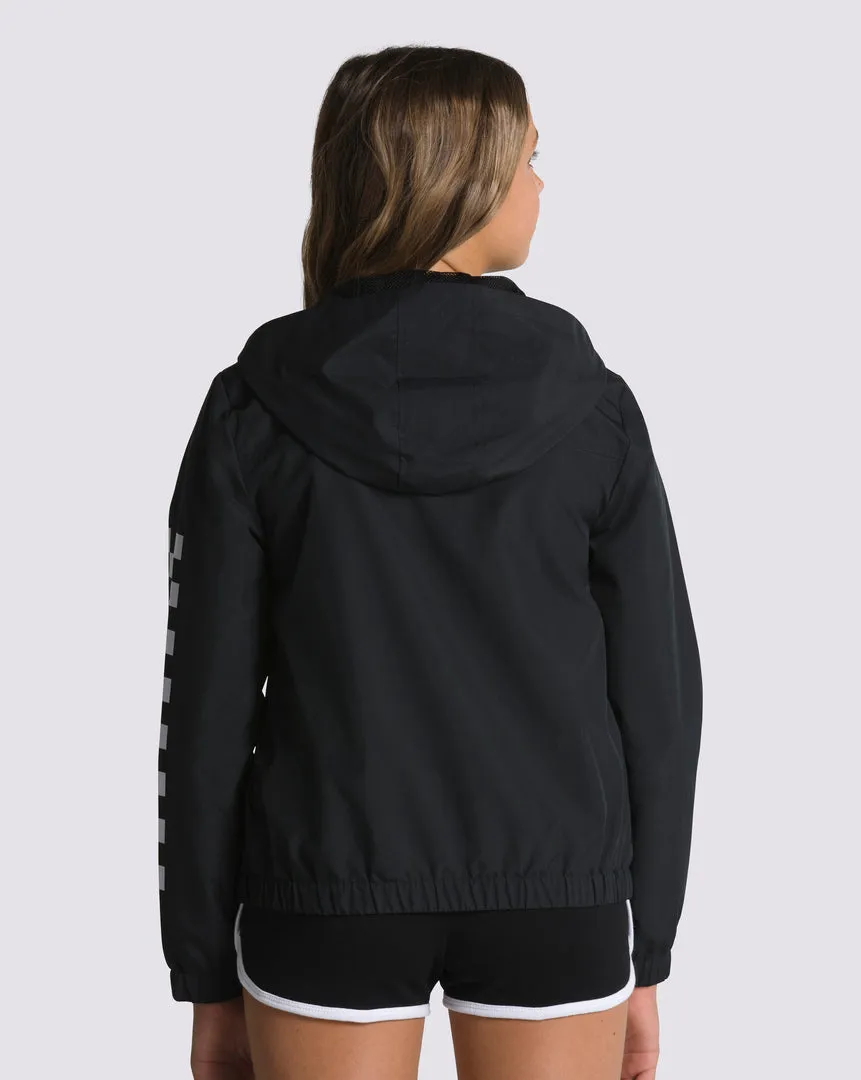 Casaca Girls Kastle Classic Windbreaker Black Whiteclassic