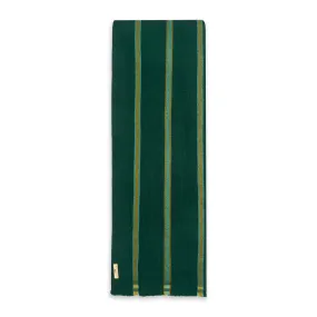 Cashmere & Merino Wool Scarf - Green Stripe