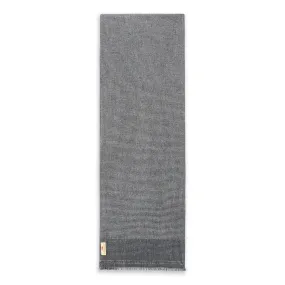 Cashmere & Merino Wool Scarf - Grey Houndstooth