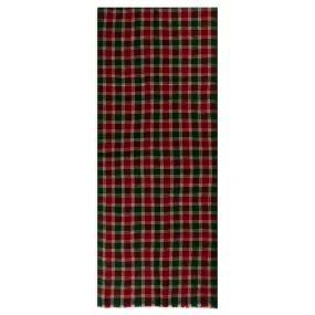 Cashmere & Merino Wool Scarf - Tartan Green