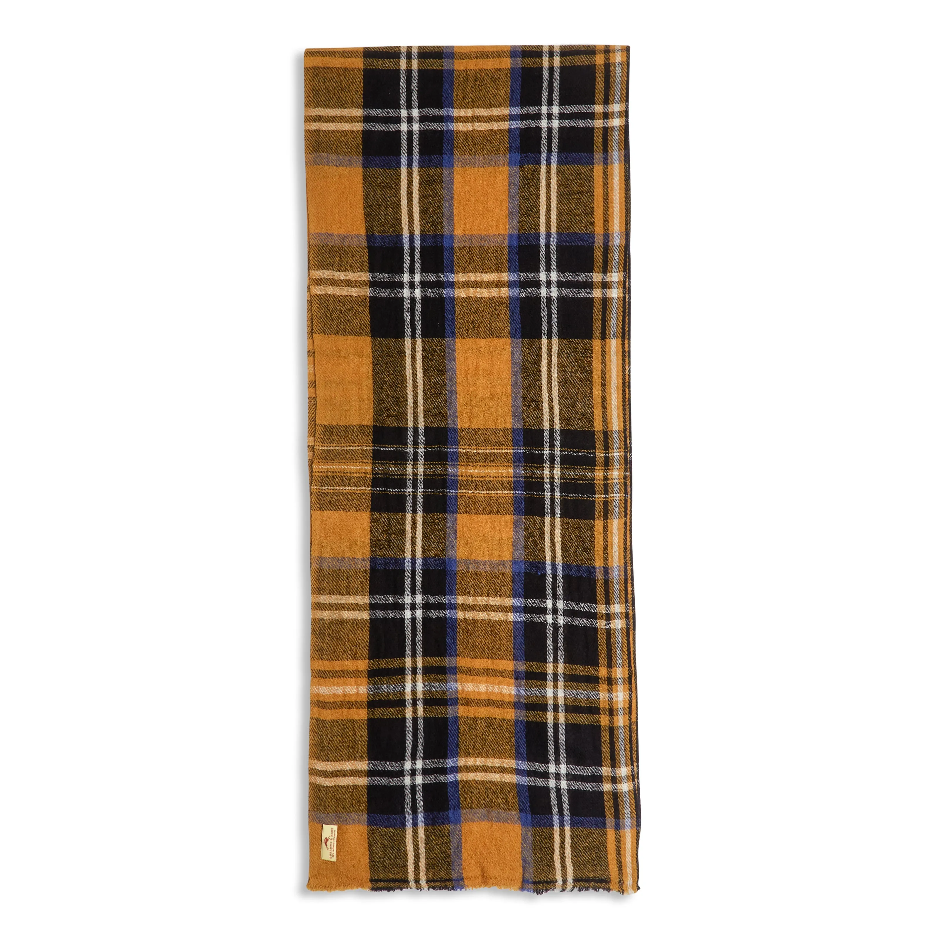 Cashmere & Merino Wool Scarf - Tartan Yellow