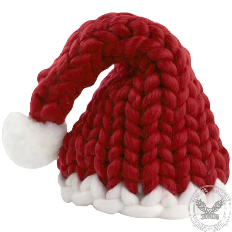 Christmas Red Knitted Santa Hat