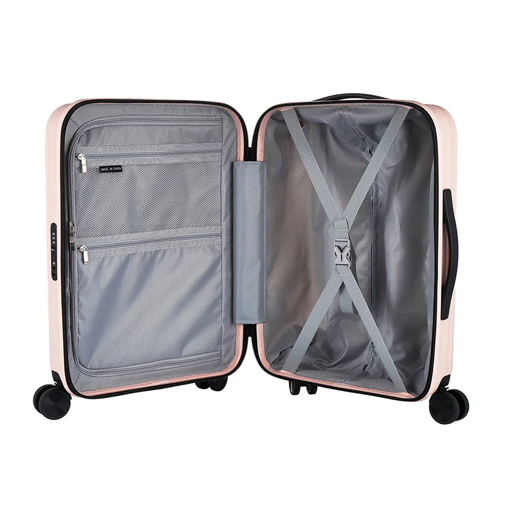 Claxton Zipper Spinner Hardshell Luggage 20" Carry-on