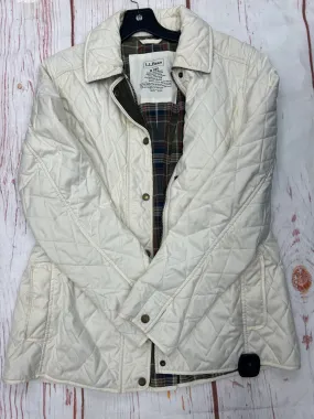 Coat Puffer & Quilted By Ll Bean In White, Size: M